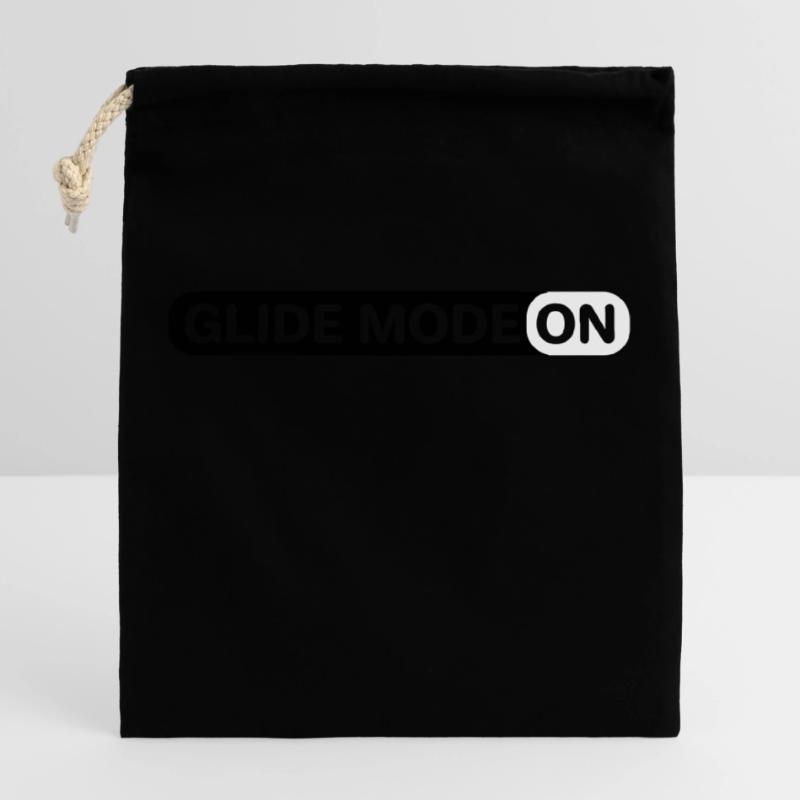 Glider Glider Gliding Glider Pilot Closable cotton gift bag (25x30cm)