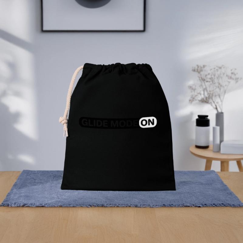 Glider Glider Gliding Glider Pilot Closable cotton gift bag (25x30cm)