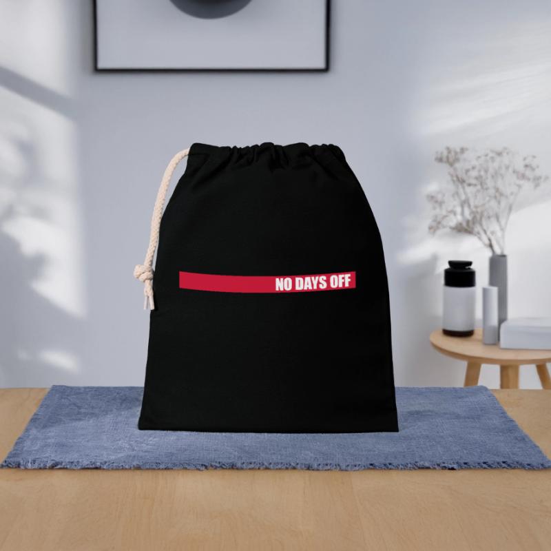 pas de jours de congé devis Sac cadeau en coton avec cordon (25 x 30 cm)