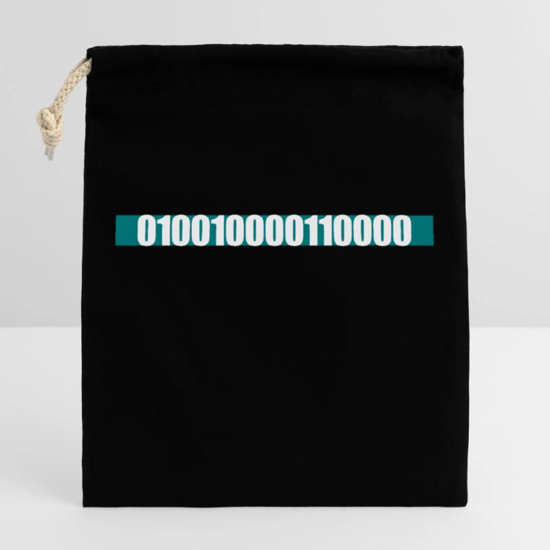 Binär Code Programm Sprache Verschließbarer Geschenkbeutel aus Baumwolle (25x30cm)