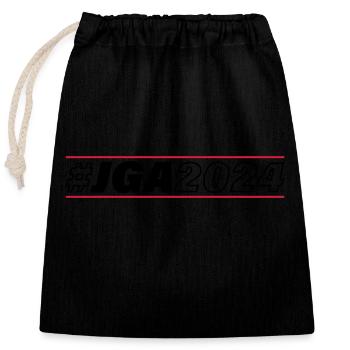 Bachelor Party Bachelor Party 2024 Saying - Closable cotton gift bag (25x30cm) - black - Front