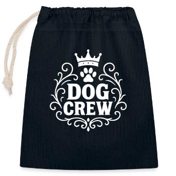 Équipage canin - Sac cadeau en coton avec cordon (25 x 30 cm) - bleu marine - Devant
