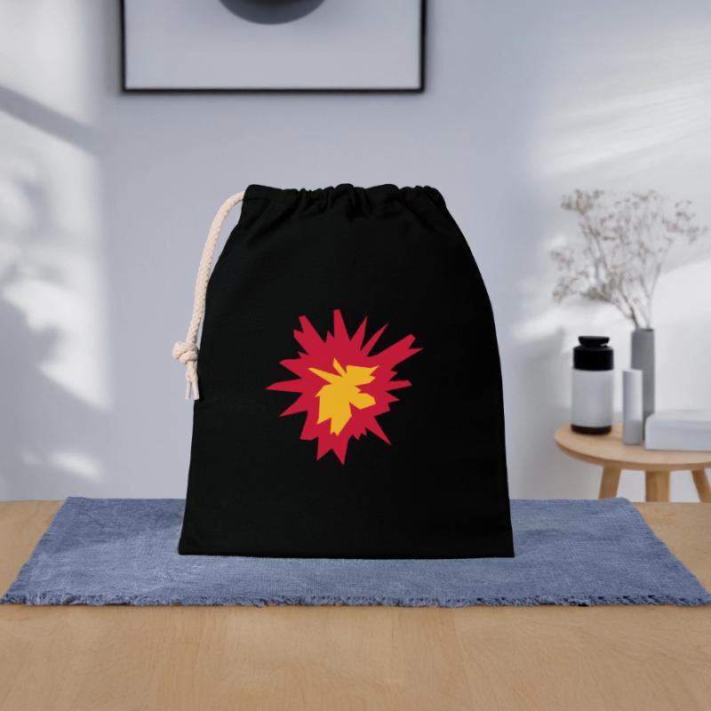 fire flame hot tnt dynamite explode explosi Closable cotton gift bag (25x30cm)