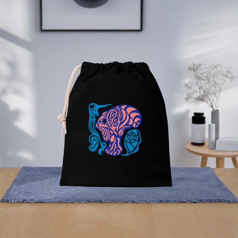 Réfléchissez ensemble. Chaque angle compte Sac cadeau en coton avec cordon (25 x 30 cm)