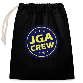 Jga Crew Junggesellenabschied Party - Verschließbarer Geschenkbeutel aus Baumwolle (25x30cm) - Schwarz - Vorne