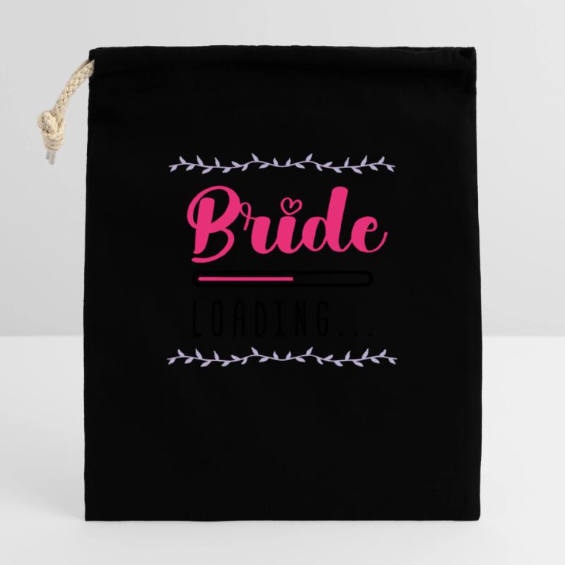 Bride Loading Closable cotton gift bag (25x30cm)