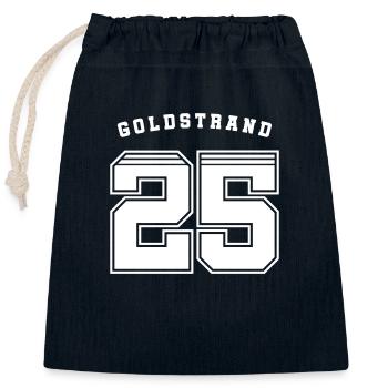 Maillot Golden Sands 2025 - Sac cadeau en coton avec cordon (25 x 30 cm) - bleu marine - Devant