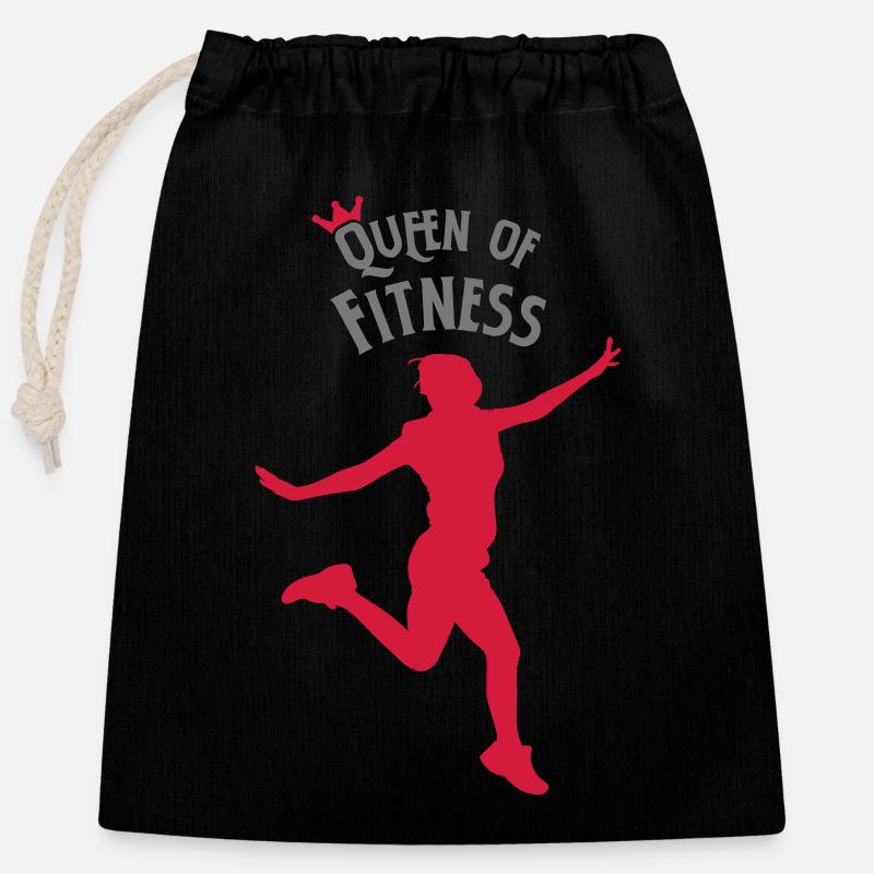 aptitude - Sac cadeau en coton avec cordon (25 x 30 cm) - noir