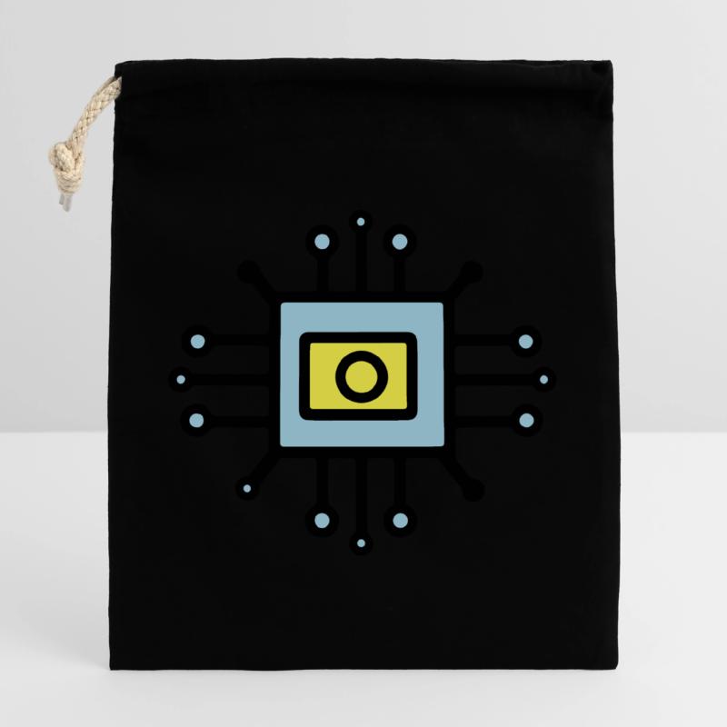 Chip Digital Computer Sensor Verschließbarer Geschenkbeutel aus Baumwolle (25x30cm)