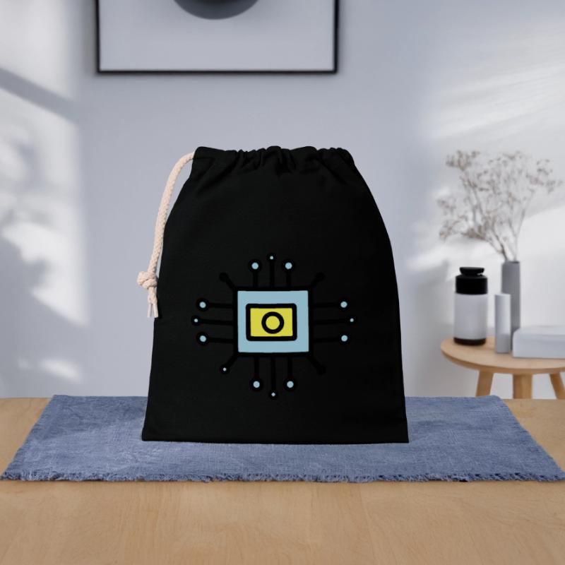 Chip Digital Computer Sensor Verschließbarer Geschenkbeutel aus Baumwolle (25x30cm)