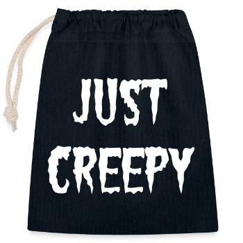 Sprüche, Halloween Outfit, verschenken - Verschließbarer Geschenkbeutel aus Baumwolle (25x30cm) - Navy - Vorne