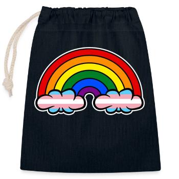 Regenbogen Lgbt Homosexuell Sexualität Transgender - Verschließbarer Geschenkbeutel aus Baumwolle (25x30cm) - Navy - Vorne
