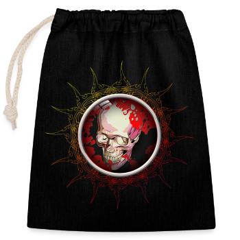 Art of Sun - Closable cotton gift bag (25x30cm) - black - Front