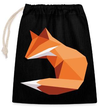 style fuchs ORGAMI - Sac cadeau en coton avec cordon (25 x 30 cm) - noir - Devant