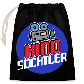 Movies Kamera Streaming Theater Statement Kino - Verschließbarer Geschenkbeutel aus Baumwolle (25x30cm) - Schwarz - Vorne