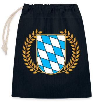 Free State of Bavaria Bavarian - Closable cotton gift bag (25x30cm) - navy - Front