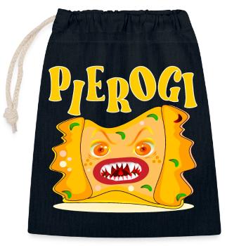 BOULETTES D’HALLOWEEN - POLISH Nutrition - Sac cadeau en coton avec cordon (25 x 30 cm) - bleu marine - Devant