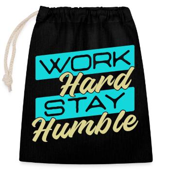 Angestellter Job Arbeit Karriere Arbeiter Beruf - Verschließbarer Geschenkbeutel aus Baumwolle (25x30cm) - Schwarz - Vorne