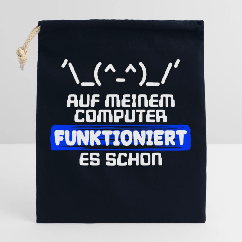 Computer Developer Softwareentwickler Statement Verschließbarer Geschenkbeutel aus Baumwolle (25x30cm)