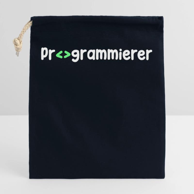 Programmierer Computerfreak Skripting Code Nerd Verschließbarer Geschenkbeutel aus Baumwolle (25x30cm)