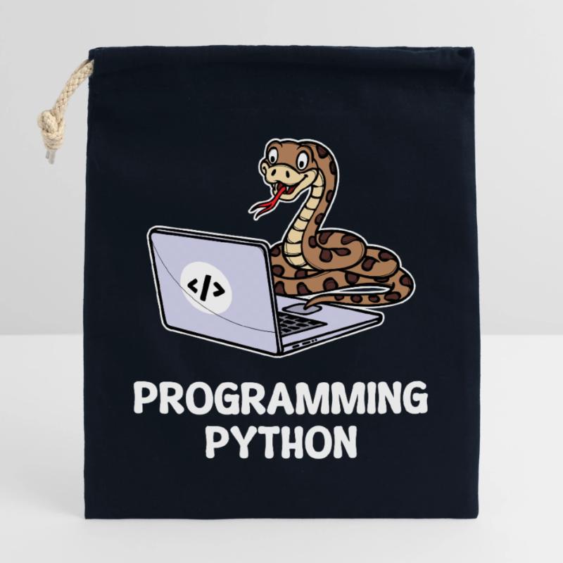 Scripting Programmer Computer Debug Developer Closable cotton gift bag (25x30cm)