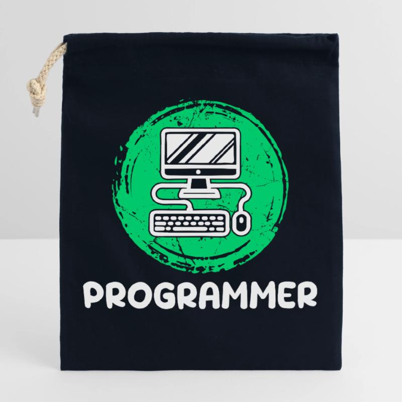 Computer Developer Programmierer Computerfreak Verschließbarer Geschenkbeutel aus Baumwolle (25x30cm)