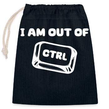 Developer Cooler Saying Scripting Code Computer - Closable cotton gift bag (25x30cm) - navy - Front