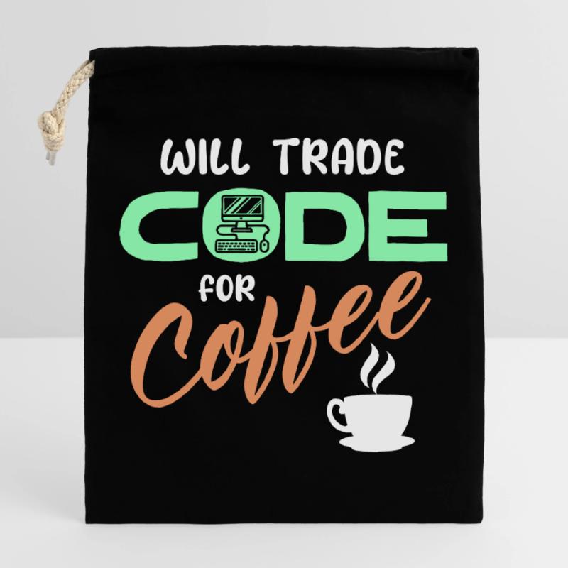 Programmierer Developer Code Statement Computer Verschließbarer Geschenkbeutel aus Baumwolle (25x30cm)