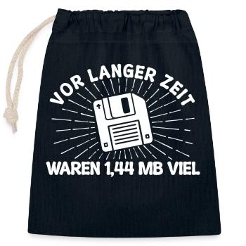 Developer Programmer Statement Debug Scripting - Closable cotton gift bag (25x30cm) - navy - Front