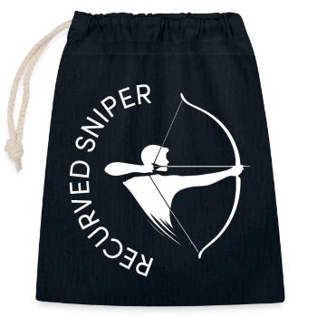 Archer Recurved Sniper Archery BSV - Closable cotton gift bag (25x30cm) - navy - Front
