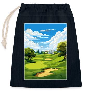 Baltusrol Golf Club Vintage Reiseposter Souvenir - Verschließbarer Geschenkbeutel aus Baumwolle (25x30cm) - Navy - Vorne