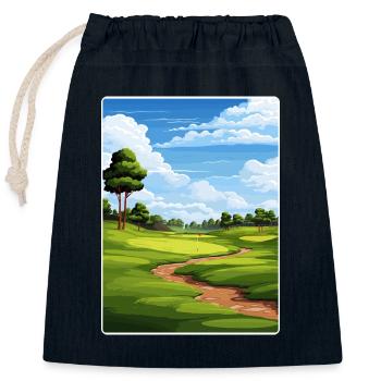 Tpc Boston Golf Club Reiseposter Souvenir WPA - Verschließbarer Geschenkbeutel aus Baumwolle (25x30cm) - Navy - Vorne