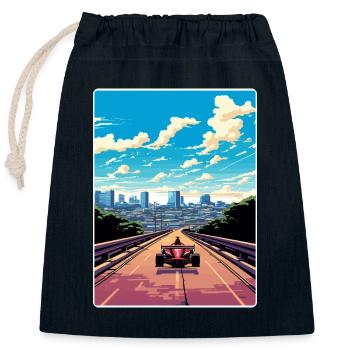 Austin Circuit Motorsport Rennen Texas Reiseposter - Verschließbarer Geschenkbeutel aus Baumwolle (25x30cm) - Navy - Vorne