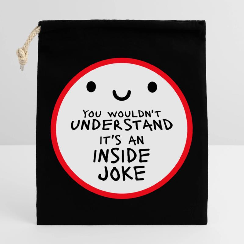Vous ne comprendriez pas que c’est une blague d’initié Sac cadeau en coton avec cordon (25 x 30 cm)