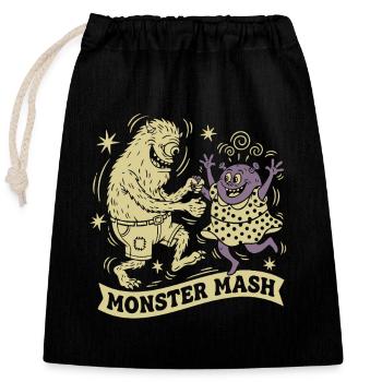 Monster Mash für dunkle Textilien by Skashirts - Verschließbarer Geschenkbeutel aus Baumwolle (25x30cm) - Schwarz - Vorne