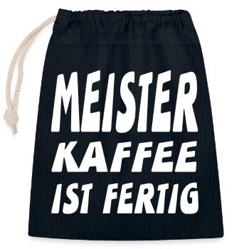 Meister - Verschließbarer Geschenkbeutel aus Baumwolle (25x30cm) - Navy - Vorne