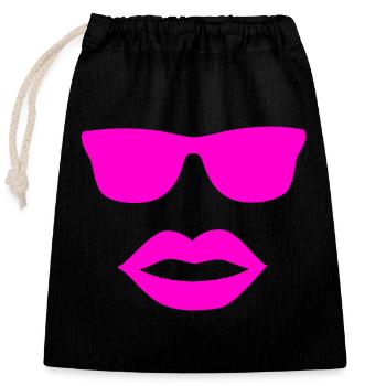Sunglasses - Closable cotton gift bag (25x30cm) - black - Front