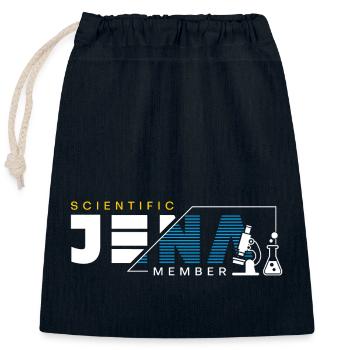 Jena Scientific Member - Verschließbarer Geschenkbeutel aus Baumwolle (25x30cm) - Navy - Vorne