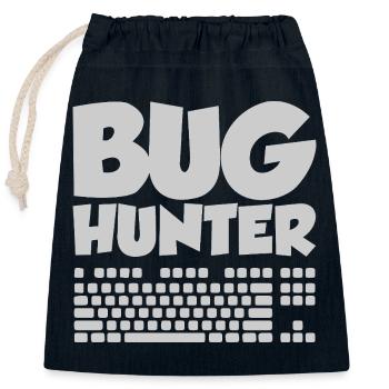 Funny Software Engineers Programmers Developers - Closable cotton gift bag (25x30cm) - navy - Front