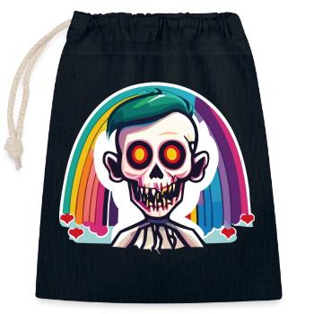 Pride Zombie 01 - Verschließbarer Geschenkbeutel aus Baumwolle (25x30cm) - Navy - Vorne