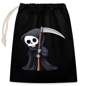 The Grim Reaper - Closable cotton gift bag (25x30cm) - black - Front