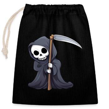 The Grim Reaper - Closable cotton gift bag (25x30cm) - black - Front