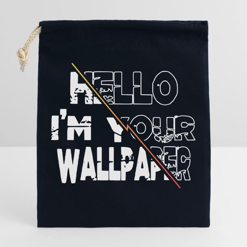 hacking computer funny quote present codes glitch Verschließbarer Geschenkbeutel aus Baumwolle (25x30cm)