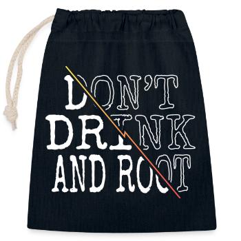 funny carpenter the carpenters arborists lumber - Closable cotton gift bag (25x30cm) - navy - Front