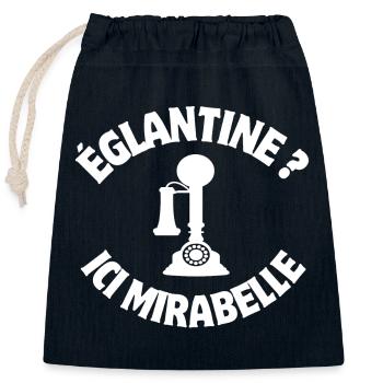 septième compagnie la 7ème compagnie, film culte - Sac cadeau en coton avec cordon (25 x 30 cm) - bleu marine - Devant