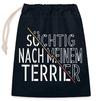 boxer lieblingshund geburtstagsgeschenk spruch - Verschließbarer Geschenkbeutel aus Baumwolle (25x30cm) - Navy - Vorne