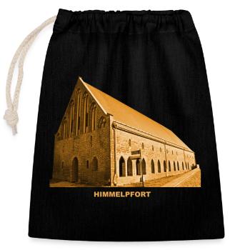 Himmelpfort Brauhaus Kloster Brandenburg - Closable cotton gift bag (25x30cm) - black - Front