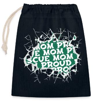 cool idée présente droits des animaux activisme blagues - Sac cadeau en coton avec cordon (25 x 30 cm) - bleu marine - Devant