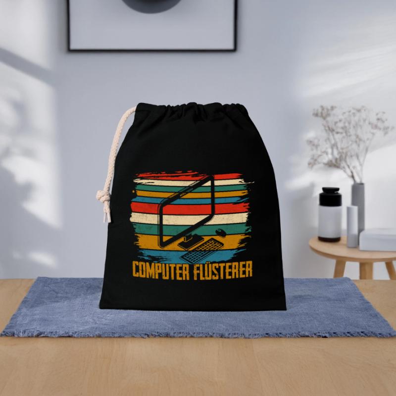 Computer Flüsterer IT Programmierer Verschließbarer Geschenkbeutel aus Baumwolle (25x30cm)
