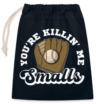 Baseball USA Handschuhe Catcher Pitcher - Verschließbarer Geschenkbeutel aus Baumwolle (25x30cm) - Navy - Vorne